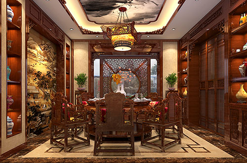 永州温馨雅致的古典中式家庭装修设计效果图